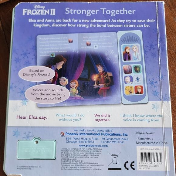 Frozen 2 Sound Book Stronger Together - Picture 2 of 2
